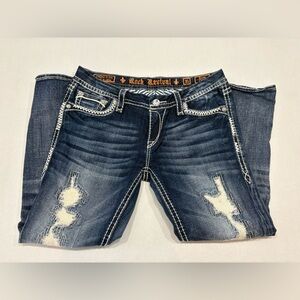 Rock Revival Essie denim capris size 31 NWT